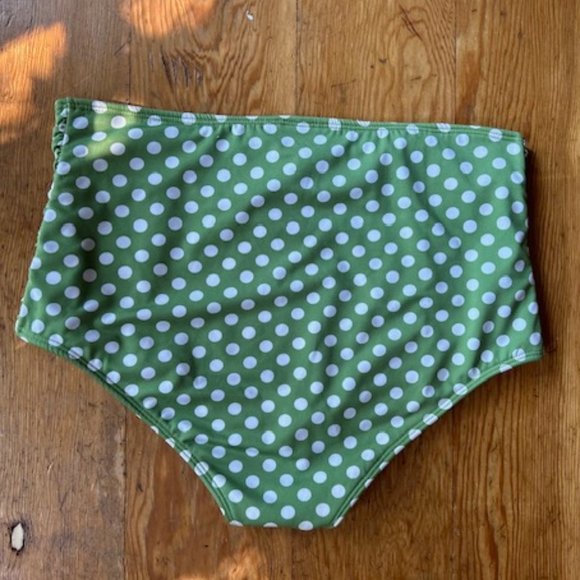 Pinup Couture Polka Dot Swimsuit Bottoms - Picture 2 of 4